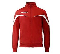 Legea M1122, Giacca Mosca F35 Full Zip,Unisex - Adulto, Rosso/Bianco, XL