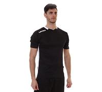 LEGEA M1133-1003 Maglia Monaco, T-Shirt Nero/Bianco, L