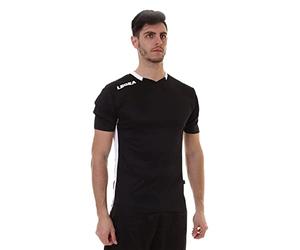 LEGEA M1133-1003 Maglia Monaco, T-Shirt Nero/Bianco, L