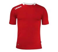 LEGEA M1133-1203 Maglia Monaco, T-Shirt Rosso/Bianco, XS