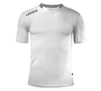 LEGEA Maglia Monaco, T-Shirt Unisex, Bianco/Grigio, XXL