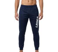 LEGEA Pantaloni da Running Kansas Blu-Bianco Sportiva da Sport Uomo