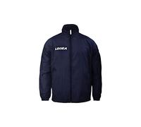 LEGEA RAIN JACKET ITALIA TORNADO, Giacca Impermeabile, Uomo, Blu Navy, XL