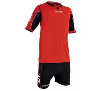 Legea Vento kit calcio rosso nero taglia M