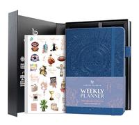 Legend Agenda settimanale Premium - Agenda settimanale, mensile e non datata, organizer per la gestione del tempo e la produttività, formato A5 (blu mistico, nuova copertina)