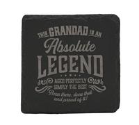 Legend Ardesia Sottobicchiere By Harvey Makin Del Papà Giorno Regalo - Nonno O