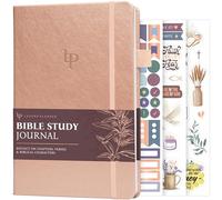 Legend Bible Study Journal - Bibbia & Chiesa prendere appunti e diario diario - Regali basati sulla fede e accessori religiosi (oro rosa)