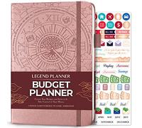Legend Budget Planner - Libro organizzatore finanziario, conteggio denaro e spese, diario per budget mensile domestico (oro rosa)