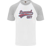 Legend Dal 49° Compleanno 1977 Maglietta Baseball Uomo A Maniche Corte