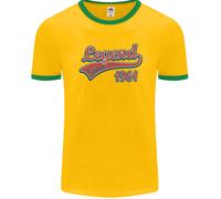 Legend Dal 65° Compleanno 1961 Uomo Ringer T-Shirt FotL