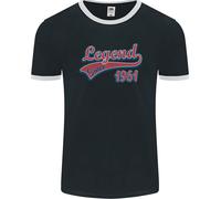 Legend Dal 65° Compleanno 1961 Uomo Ringer T-Shirt FotL