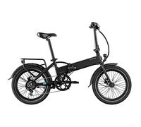 LEGEND EBIKES Monza Bici Elettrica Pieghevole Adulto, Batteria Rimovibile 36V 14Ah, 25km/h, eBike 250W, 6 velocità, Bicicletta Elettrica Ruote 20", Bici Elettriche Freni Idraulici, Smartbike Nero