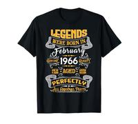 Legend February 1966 Vintage 60th Birthday Tees Made in 1966 Maglietta
