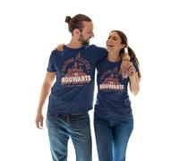 Legend Icon Ufficiale Harry Potter Ravenclaw Casa Stampato Maglietta per Unisex Girocollo Manica Corta Cotone Taglio Regolare, Waiting On My Letter To Hogwarts_Navy_1, L