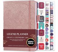 Legend Planner - Agenda settimanale e mensile senza date, per raggiungere i tuoi obiettivi e vivere più felice, taccuino organizer, diario di produttività, per donne e uomini