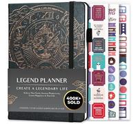 Legend Planner - Agenda settimanale e mensile senza date, per raggiungere i tuoi obiettivi e vivere più felice, taccuino organizer, diario di produttività, per donne e uomini