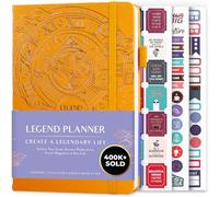 Legend Planner - Agenda settimanale e mensile senza date, per raggiungere i tuoi obiettivi e vivere più felice, taccuino organizer, diario di produttività, per donne e uomini