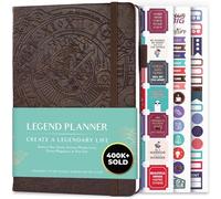 Legend Planner - Agenda settimanale e mensile senza date, per raggiungere i tuoi obiettivi e vivere più felice, taccuino organizer, diario di produttività, per donne e uomini