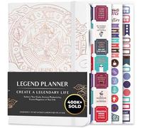 Legend Planner - Agenda settimanale e mensile senza date, per raggiungere i tuoi obiettivi e vivere più felice, taccuino organizer, diario di produttività, per donne e uomini