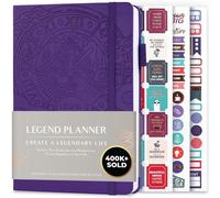 Legend Planner - Migliore agenda settimanale e calendario mensile per aumentare la produttività, raggiungere obiettivi e gestione del tempo principale - A5, Senza date (Viola)