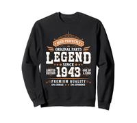Legend Since 1943 Birthday Limited Edition Men Born in 1943 Felpa