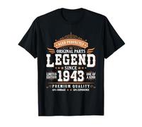 Legend Since 1943 Birthday Limited Edition Men Born in 1943 Maglietta
