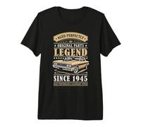 Legend Since 1945 Birthday Classic Car for Men Born in 1945 Maglietta Premium