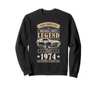 Legend Since 1974 Birthday Classic Car Men Born in 1974 Felpa