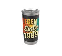 Legend Since 1989 Anno di nascita Compleanno Bday Party Bicchiere termico in acciaio inox doppia parete