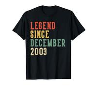 Legend Since 23 Dicembre Compleanno 2003 Donne 23 Anni Maglietta