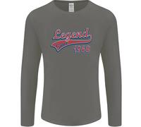 Legend Since 58° Compleanno 1968 Uomo Manica Lunga T-Shirt