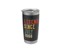 Legend Since 60 Luglio Compleanno 1966 Uomini Donne 60 Anni Bicchiere termico in acciaio inox doppia parete