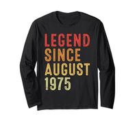 Legend Since August 1975 Vintage 1975 Idea Birth Of Birthday Maglia a Manica