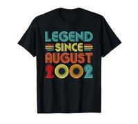 Legend Since August 2002 Vintage 24 Years Old 24th Birthday Maglietta