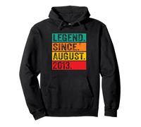 Legend Since August 2013 13th Birthday Retro 13 Years Old Felpa con Cappuccio