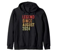 Legend Since August 2024 Vintage 2024 Idea Birth Of Birthday Felpa con Cappuccio