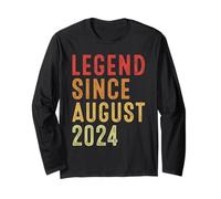 Legend Since August 2024 Vintage 2024 Idea Birth Of Birthday Maglia a Manica