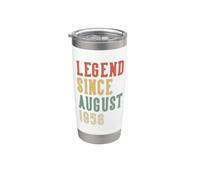 Legend Since August 70th Birthday 1956 Uomo Donna 70 Anni Bicchiere termico in acciaio inox doppia parete