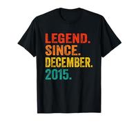 Legend Since December 2015 Retro 11 Years Old 11th Birthday Maglietta
