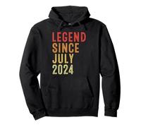 Legend Since July 2024 Vintage 2024 Birth Of Birthday Gifts Felpa con Cappuccio
