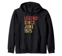 Legend Since June 1975 Vintage 1975 Birth Of Birthday Gifts Felpa con Cappuccio