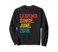 Legend Since June 2019 Vintage 7 Years Old Age 7th Birthday Felpa