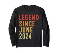Legend Since June 2024 Vintage 2024 Birth Of Birthday Gifts Maglia a Manica