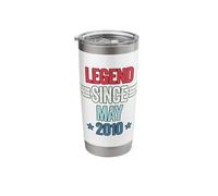 Legend Since May 2010 Bicchiere termico in acciaio inox doppia parete