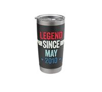 Legend Since May 2010 Bicchiere termico in acciaio inox doppia parete