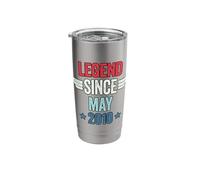 Legend Since May 2010 Bicchiere termico in acciaio inox doppia parete