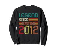 Legend Since November 2012 Retro 14th Birthday 14 Years Old Felpa