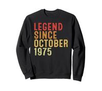 Legend Since October 1975 Vintage 1975 Birth Of Birthday Felpa