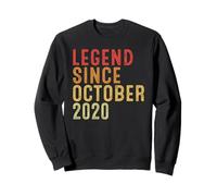 Legend Since October 2020 Vintage 2020 Birth Of Birthday Felpa