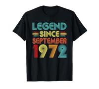Legend Since September 1972 53rd Birthday Retro 53 Years Old Maglietta